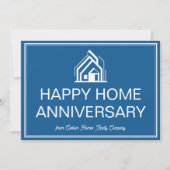 Blue Real Estate Business Personalized Marketing カード (正面)