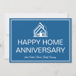 Blue Real Estate Business Personalized Marketing カード