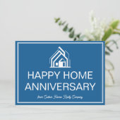 Blue Real Estate Business Personalized Marketing カード (スタンド正面)