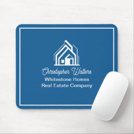 Blue Real Estate Company Personalized Realtor マウスパッド