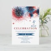 Blue & Red Fireworks/Blue & Red Fireworks/7月4日招待状 セーブザデート (スタンド正面)