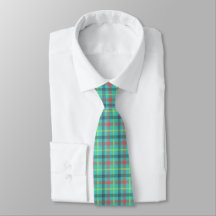 Blue Red Green Teal Tartan Plaid Classic Men's
