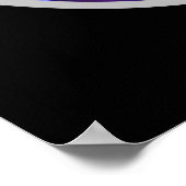 BLUE RED Hydrangea ポスター (角)