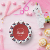 Blue & Red Nautical Baby Shower ペーパーボウル (パーティー)