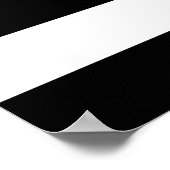 blue red thin line police firefighters symbol usa ポスター (角)