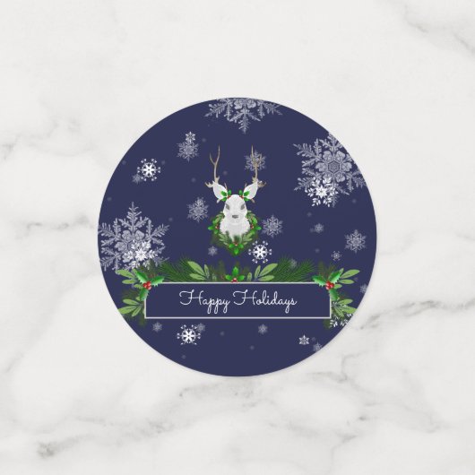 Blue Reindeer Table Confetti コンフェッティ (スモール正面)