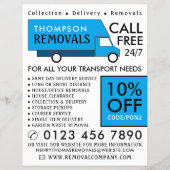 Blue Removal Van、Removal Company 広告's チラシ (正面)