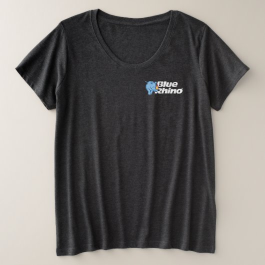 Blue Rhino "グリリング専門家" プラスサイズTシャツ (デザイン正面)