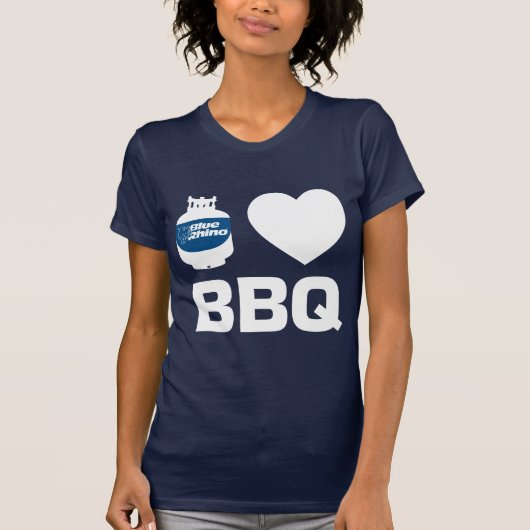Blue Rhino "IハートBBQ"女性 Tシャツ (正面)