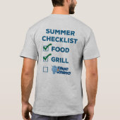 Blue Rhino "Summer Checklist"メンズ Tシャツ (裏面)