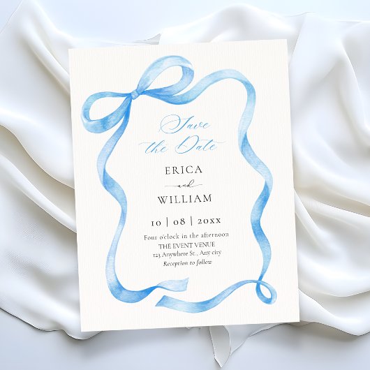 Blue ribbon  セーブザデート