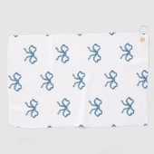 Blue Ribbon Bow  ゴルフタオル (横)