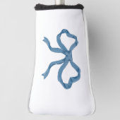Blue Ribbon Bow Golf Head Cover ゴルフヘッドカバー (回転90)
