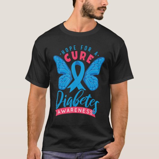 Blue Ribbon Diabetes Awareness Month Tシャツ (正面)