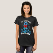 Blue Ribbon Diabetes Warrior Support Diabetes Awar Tシャツ (正面フル)