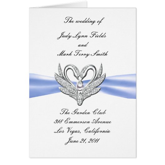 Blue Ribbon Silver Swansプログラムカード (正面)