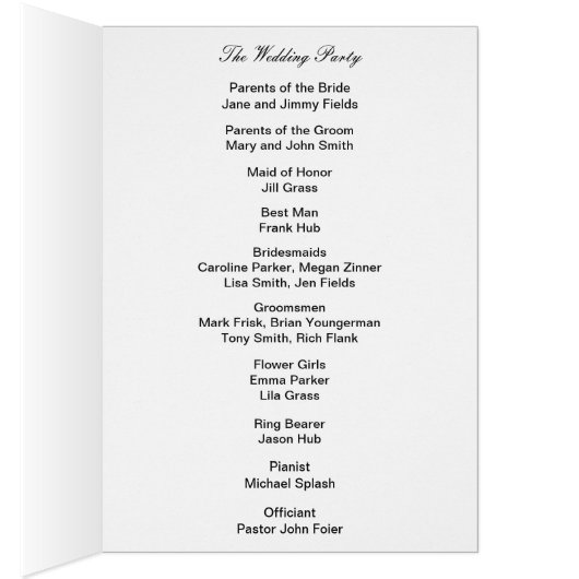 Blue Ribbon Silver Swansプログラムカード (内側 (右))