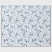 Blue Ribbons and Bows Toile Coquette Pattern ラッピングペーパー (フラット)