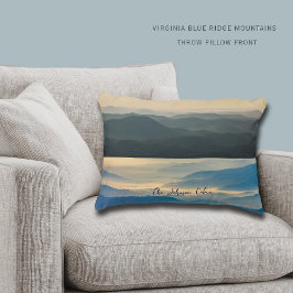Blue Ridge Dusk to Dawn Virginia Accent Pillow アクセントクッション