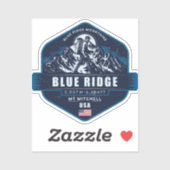 Blue Ridge Mountains Hiking Badge| シール (シート)
