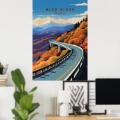 Blue Ridge Parkway ポスター (ホームオフィス)