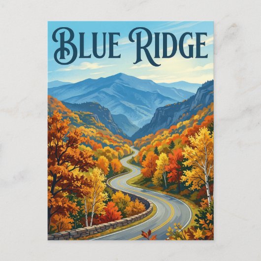 Blue Ridge Parkway ポストカード (正面)