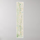 Blue Ridge Parkway 2026 map poster ポスター (正面)