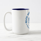 Blue Ridge Parkway (cycling) ツートーンマグカップ (左)
