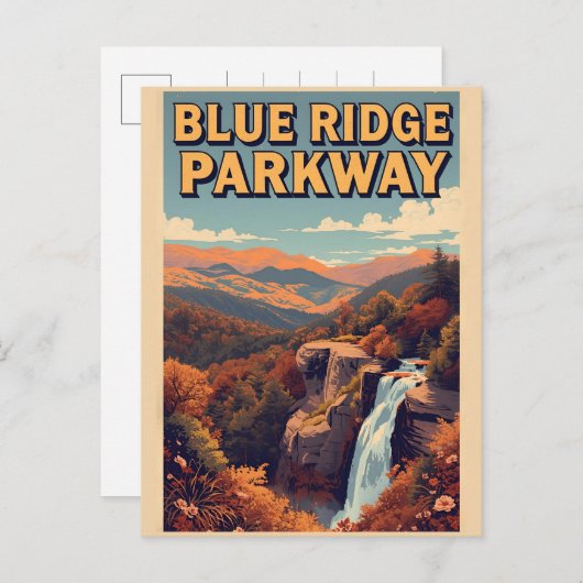Blue Ridge Parkway Scenic Byway Virginia NC ポストカード (正面/裏面)