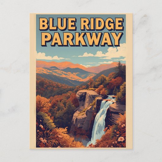 Blue Ridge Parkway Scenic Byway Virginia NC ポストカード (正面)