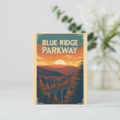   Blue Ridge Parkway Scenic Byway Virginia North C ポストカード (スタンド正面)