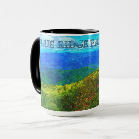 Blue Ridge Parkway WaterColor マグカップ (正面左)