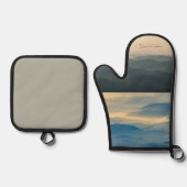 Blue Ridge Sunrise & Sunset Appalachian Virginia 鍋つかみ&鍋敷きセット (正面)