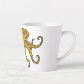 Blue-ringed octopus cartoon illustration カフェラテマグ (右)