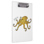 Blue-ringed octopus cartoon illustration クリップボード (右)