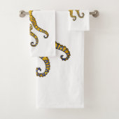 Blue-ringed octopus cartoon illustration  バスタオルセット (インサイチュ)