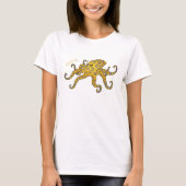 Blue-ringed octopus cartoon illustration tシャツ (正面)