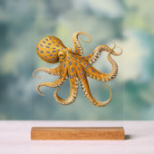 Blue-Ringed Octopus Desk Sign Sign アクリルサイン (ニュートラル)
