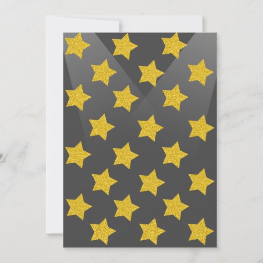 Blue Rockstar Birthday Party 招待状 (裏面)