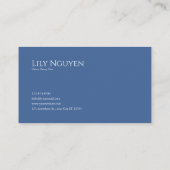 Blue Rose Floral and Luminous Cosmic Night 名刺 (裏面)