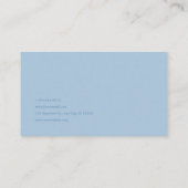 Blue Rose Floral and Misty Mountain Valley 名刺 (裏面)