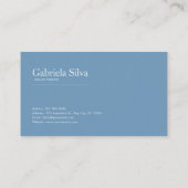 Blue Rose Floral Arch Misty Mountain Lake 名刺 (裏面)