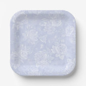 Blue Rose Garden Party ペーパープレート (正面)