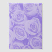 Blue Rose Pattern Vellum Paper Overlay for Wedding ベラム紙招待状 (正面)