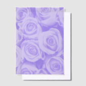 Blue Rose Pattern Vellum Paper Overlay for Wedding ベラム紙招待状 (オフセット)