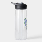 Blue Rose Ribbon 70th Birthday ウォーターボトル (右面)