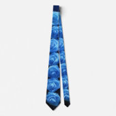 Blue Roses Art Flower Tie ネクタイ (正面)