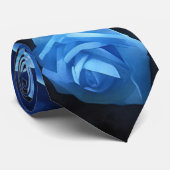 Blue Roses Art Flower Tie ネクタイ (ロール)