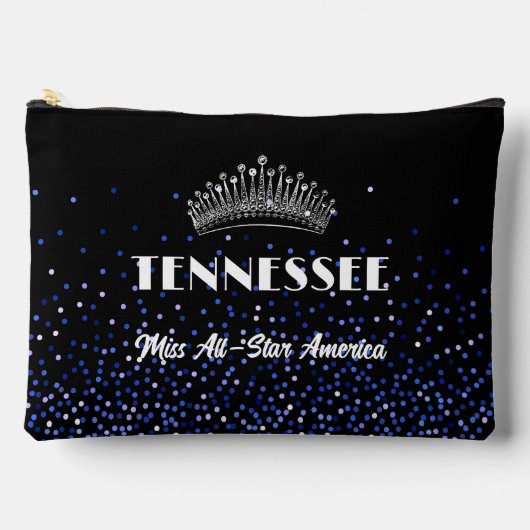 Blue Royal Glitz Pageant Pocket Accessory Bag アクセサリーポーチ (正面)