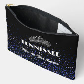 Blue Royal Glitz Pageant Pocket Accessory Bag アクセサリーポーチ (見開き)